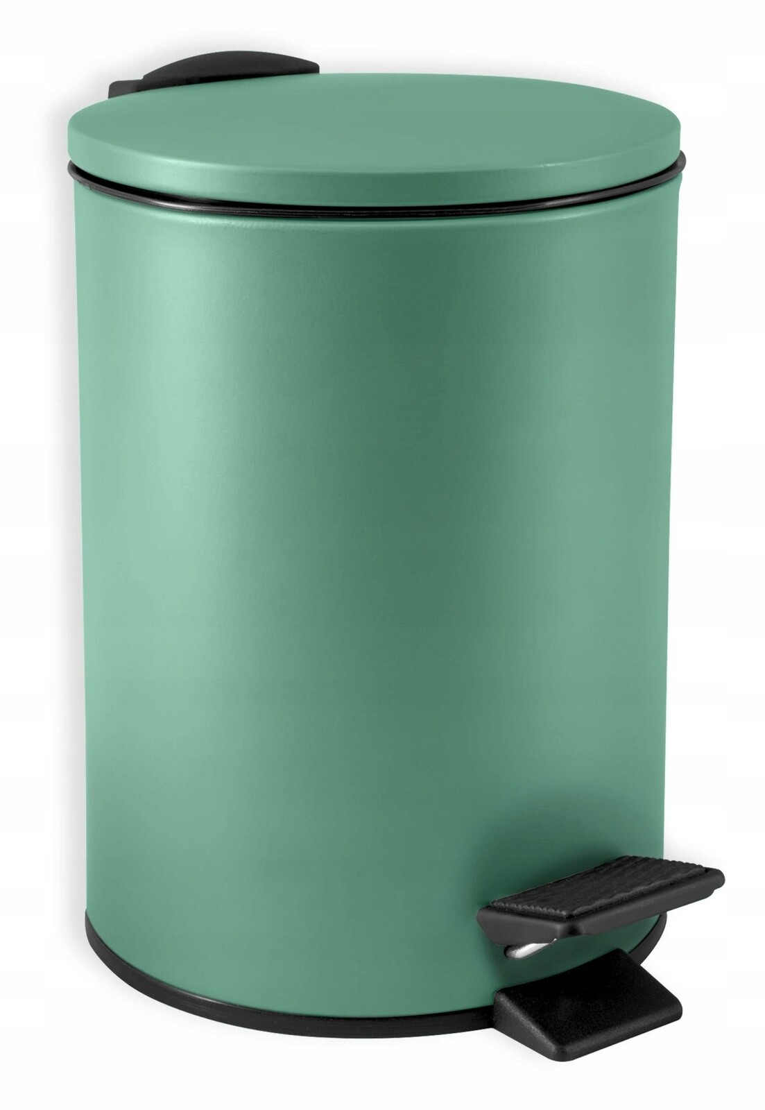 Spirella pedálový odpadkový koš Adelar, matná zelená ocel, 3 L