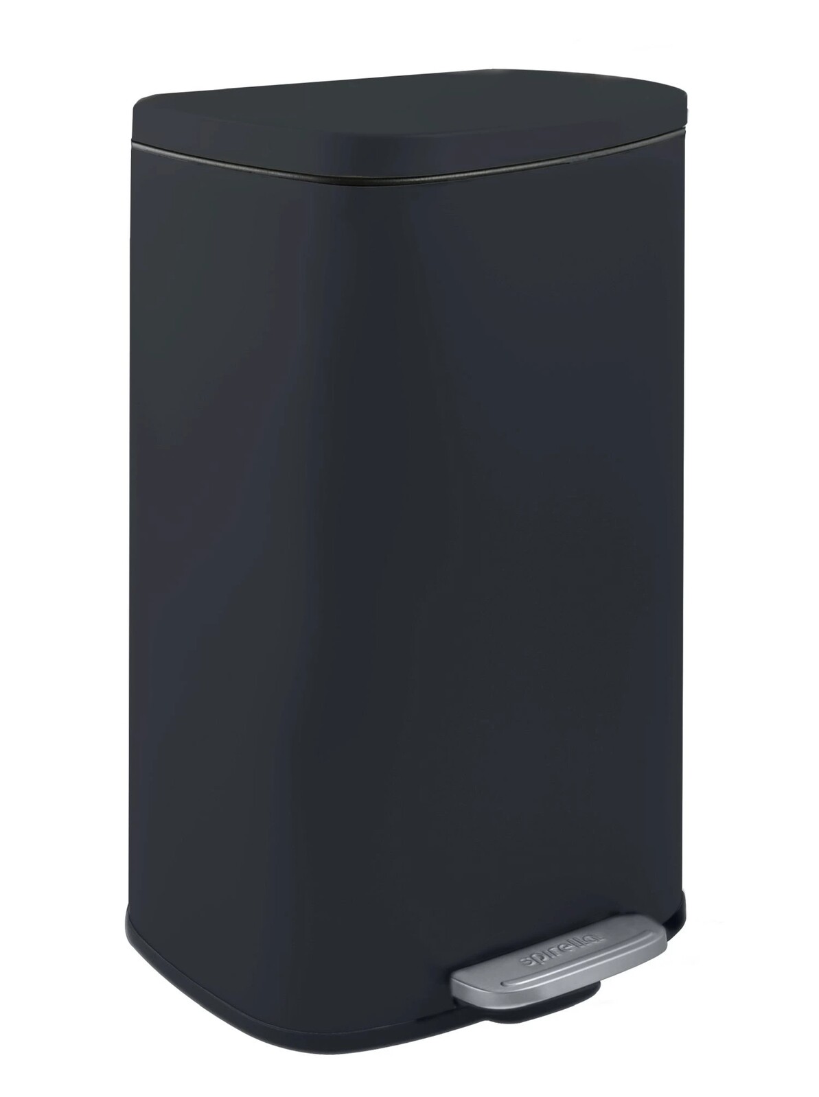 Spirella pedálový odpadkový koš Akira, matná černá ocel, soft-close, 30 L