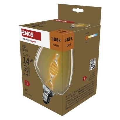 EMOS LED žárovka DECO S123 / E27 / 3,5 W (14 W) / 130 lm / f