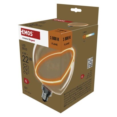 EMOS LED žárovka DECO G130SRA / E27 / 4 W (22 W) / 220 lm /