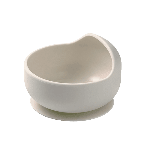 BABY ONO Miska silikonová s přísavkou - beige 6m+