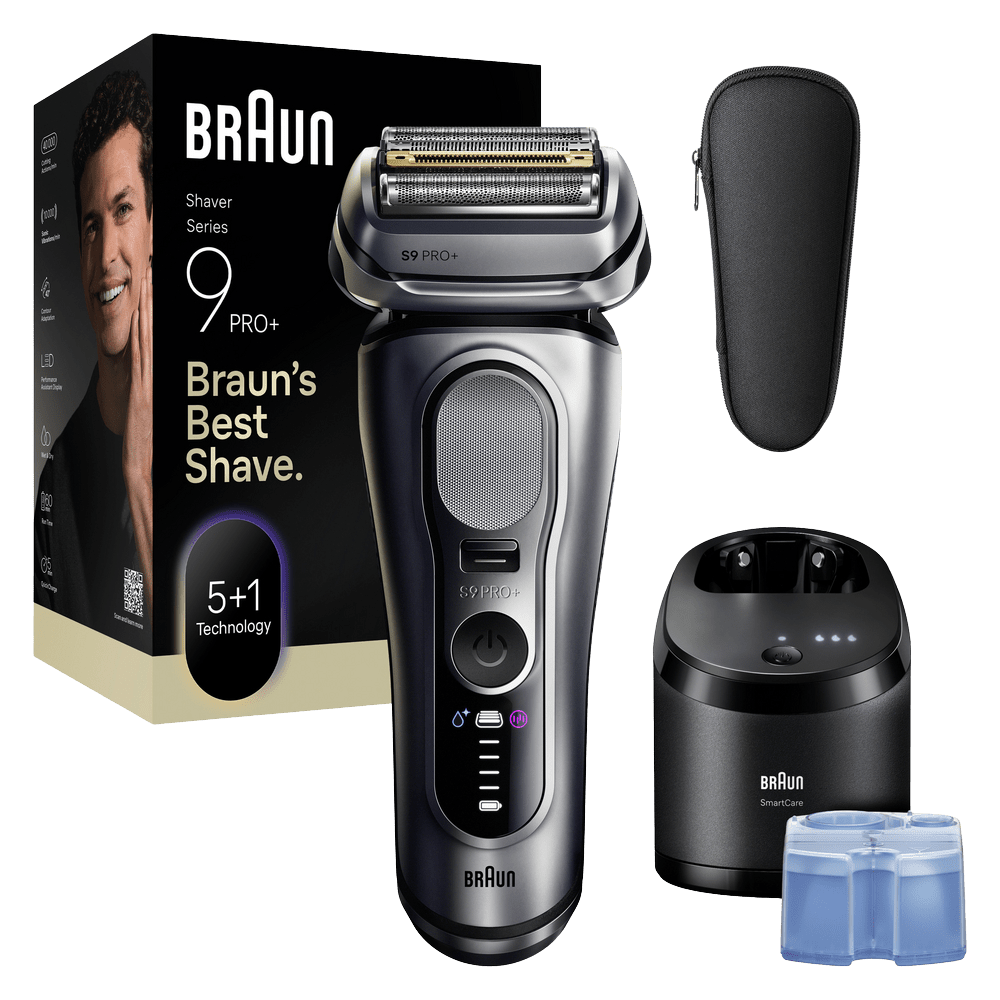 BRAUN Series 9 PRO+ 9667cc, Elektrický holicí strojek, Stříbrná