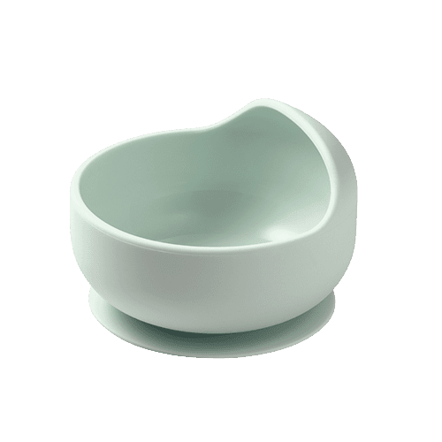 BABY ONO Miska silikonová s přísavkou - sage 6m+