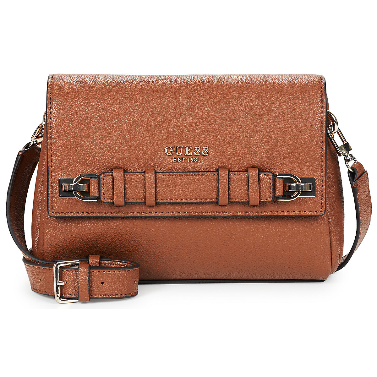 Guess  GREGORIA FLAP CROSSBODY  Hnědá