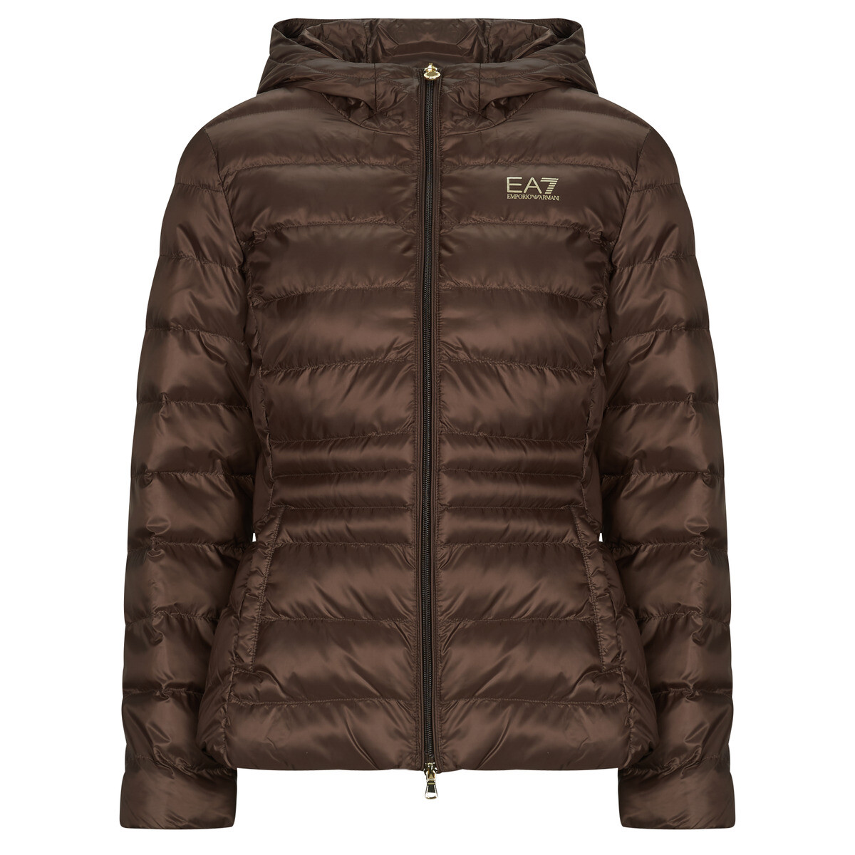 Emporio Armani EA7  TRAIN CORE LADY W ECO DOWN JACKET HO MEDIUM PADDED - TRAIN CORE  Hnědá