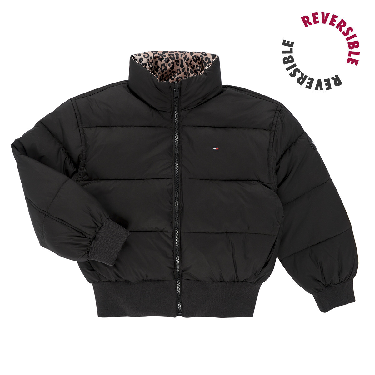 Tommy Hilfiger  REVERSIBLE PUFFER BOMBER  Černá