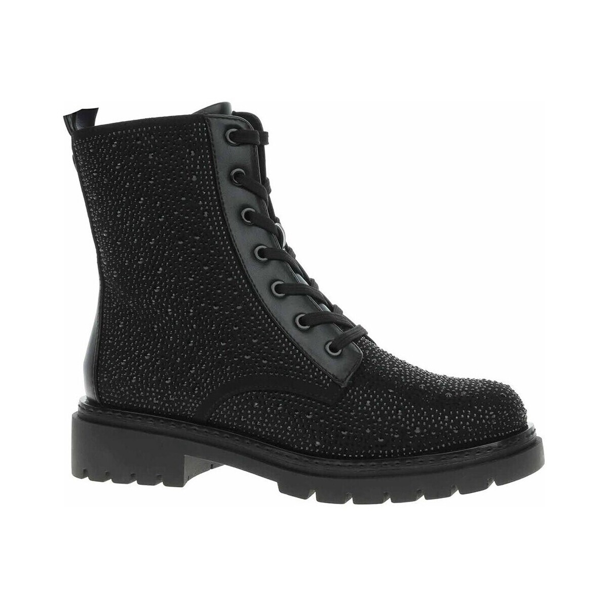 Marco Tozzi  Dámská kotníková obuv Tamaris 2-25232-45 black glitter  Černá