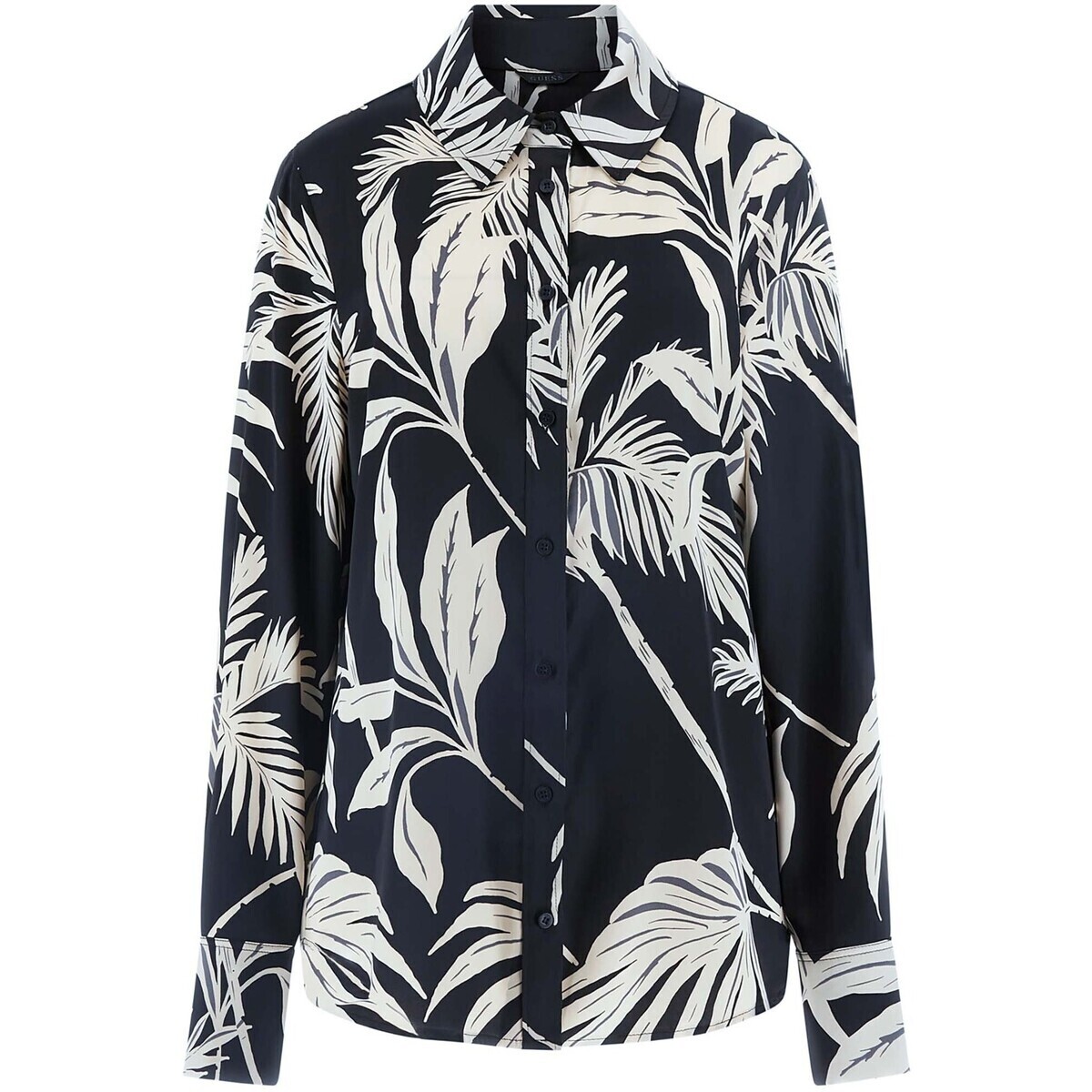 Guess  Ls Concetta Buttons Shirt  Zelená