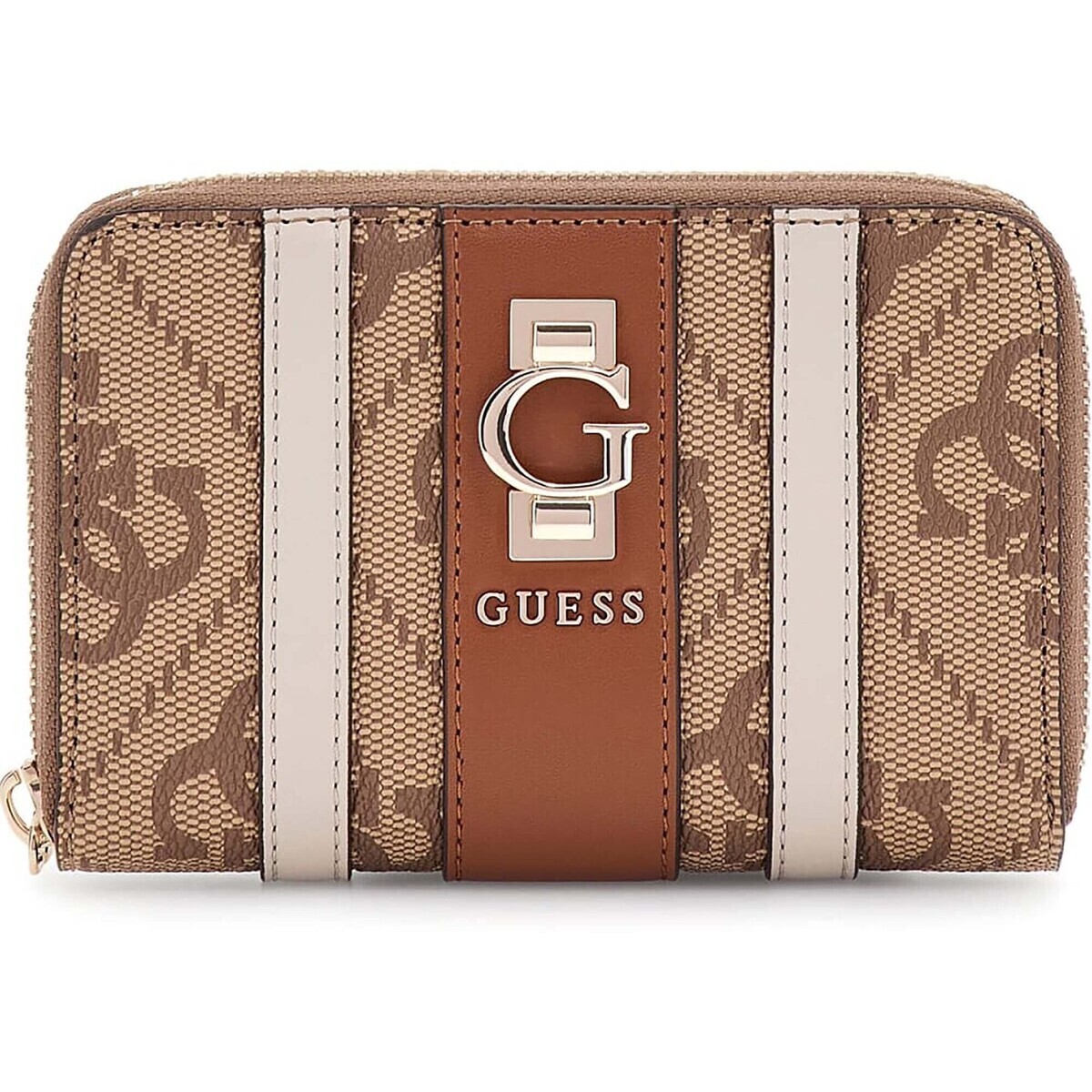 Guess  Erenia Slg Medium Zip Around  Hnědá