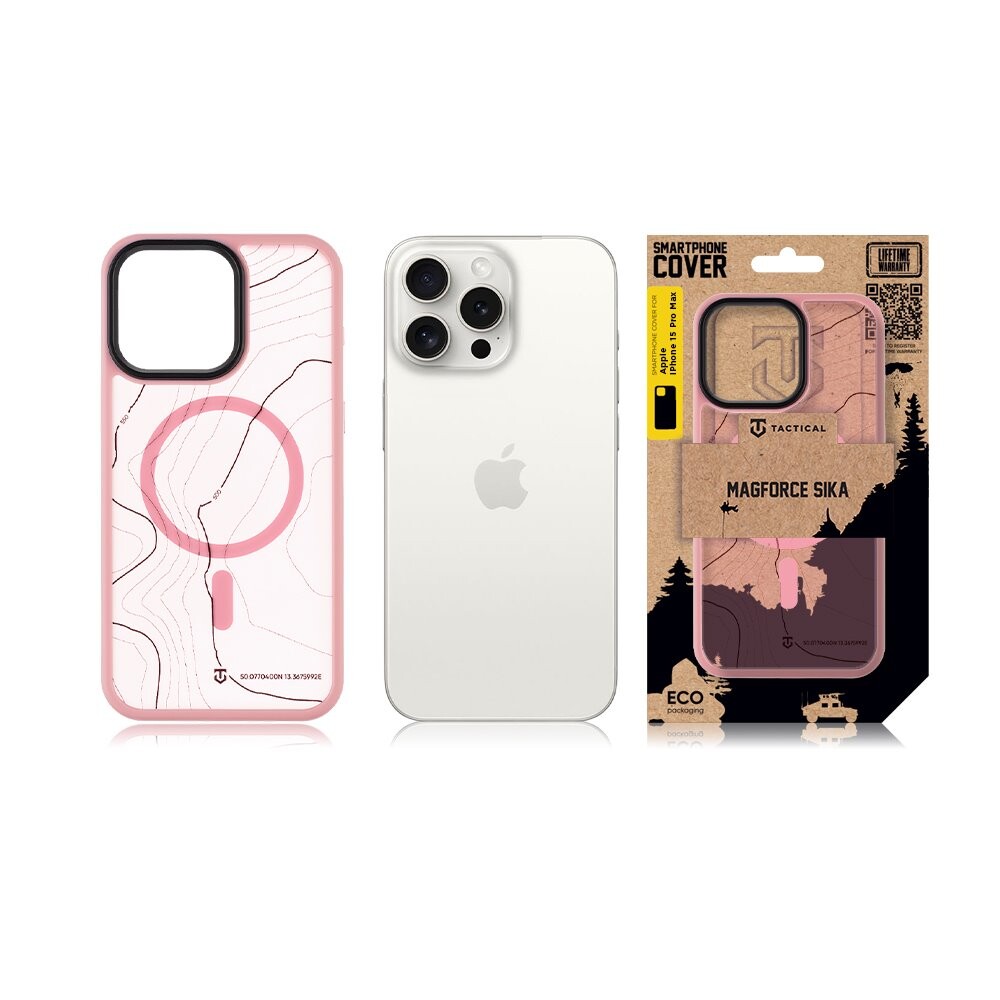 Zadní kryt Tactical MagForce Hyperstealth Sika pro Apple iPhone 15 Pro Max, pink panther