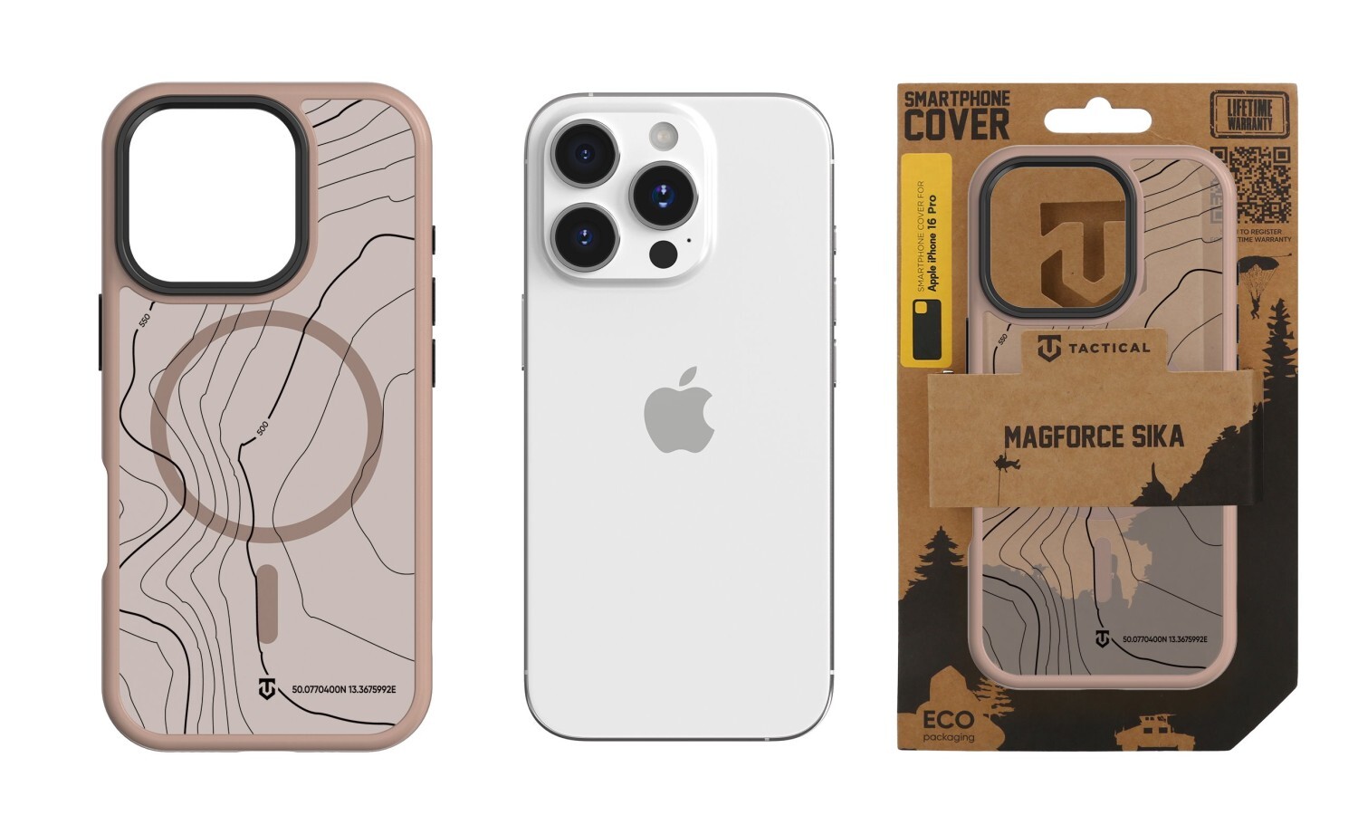 Zadní kryt Tactical MagForce Hyperstealth Sika pro Apple iPhone 16 Pro, mocha mousse