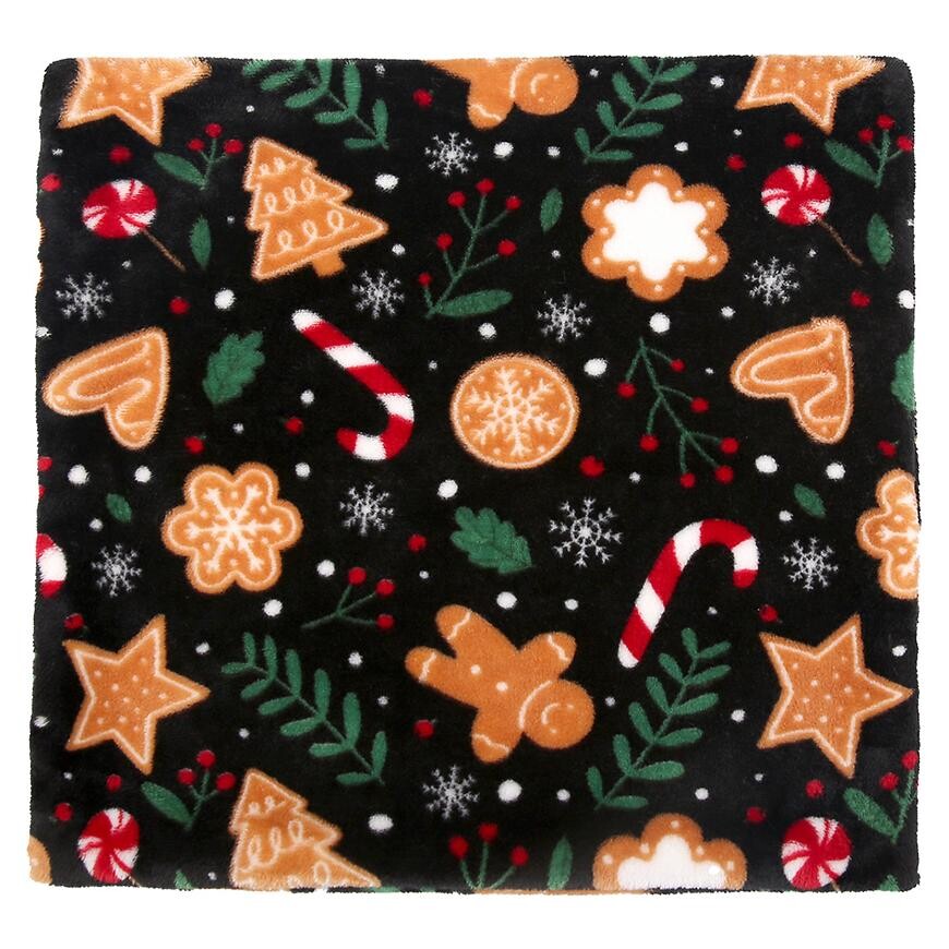Povlak na polštář Christmas 40x40 cm černý