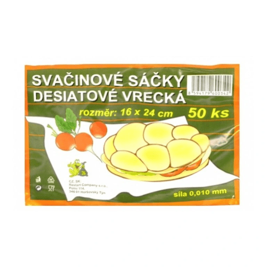 Restart Company Svačinové sáčky - 16 x 24 cm - 50 ks