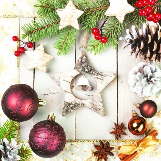 POL-MAK Vánoční ubrousky Daisy L - Little Bell - SD_GW_012001