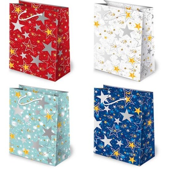 PAW Vánoční dárková taška - 16 x 24 cm - T4-S15