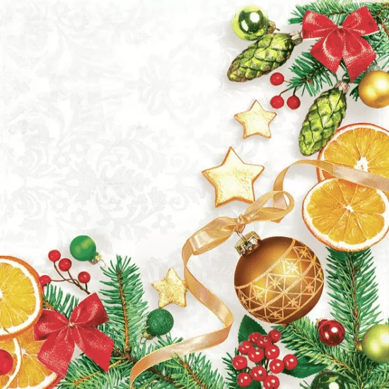 POL-MAK Vánoční ubrousky Daisy L - Christmas Decorative Frame - SD_GW_010501