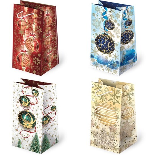 PAW Vánoční dárková taška - 10 x 22 cm - T7-S40