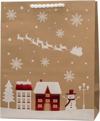 Anna Style Vánoční dárková taška - 26 x 33 cm - TX3 174