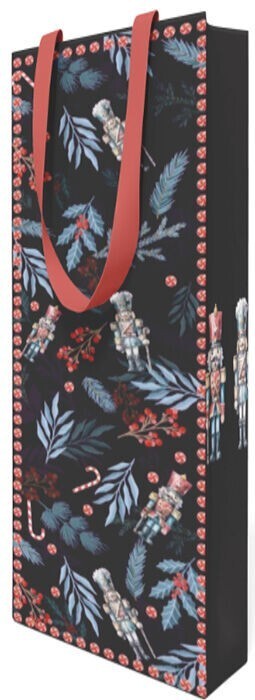 Anna Style Vánoční dárková taška na víno - 12 x 36 cm - TX6 251