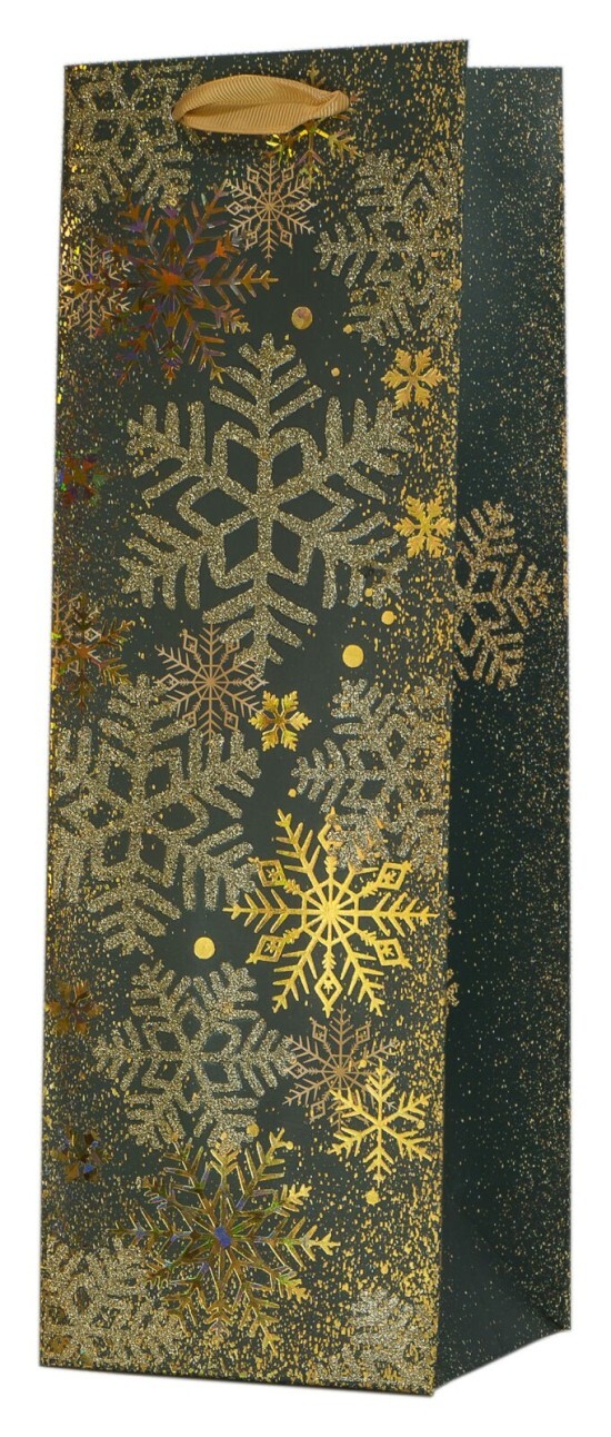 Anna Style Vánoční dárková taška na víno - 12 x 36 cm - TX6 229