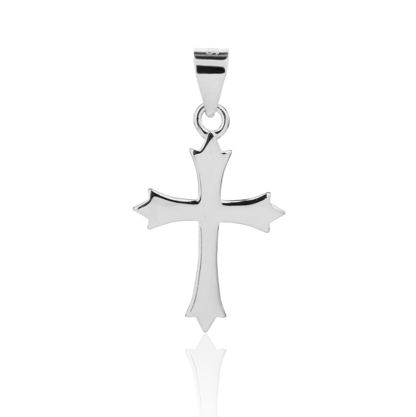 JVD Slušivý stříbrný přívěsek Křížek SVLP1449XJ60000