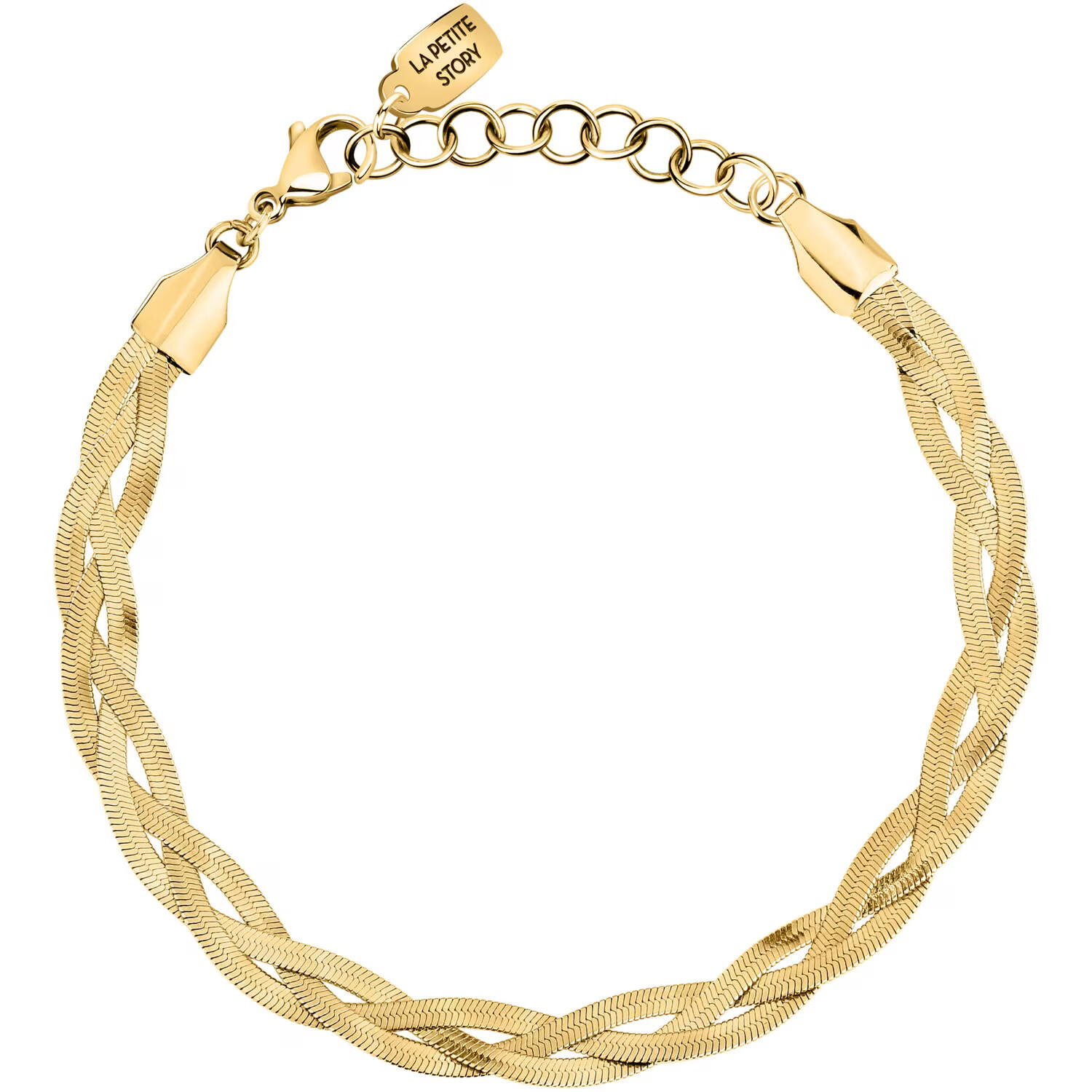 La Petite Story Trojitý pozlacený náramek Hádek Friendship LPS05ARR124