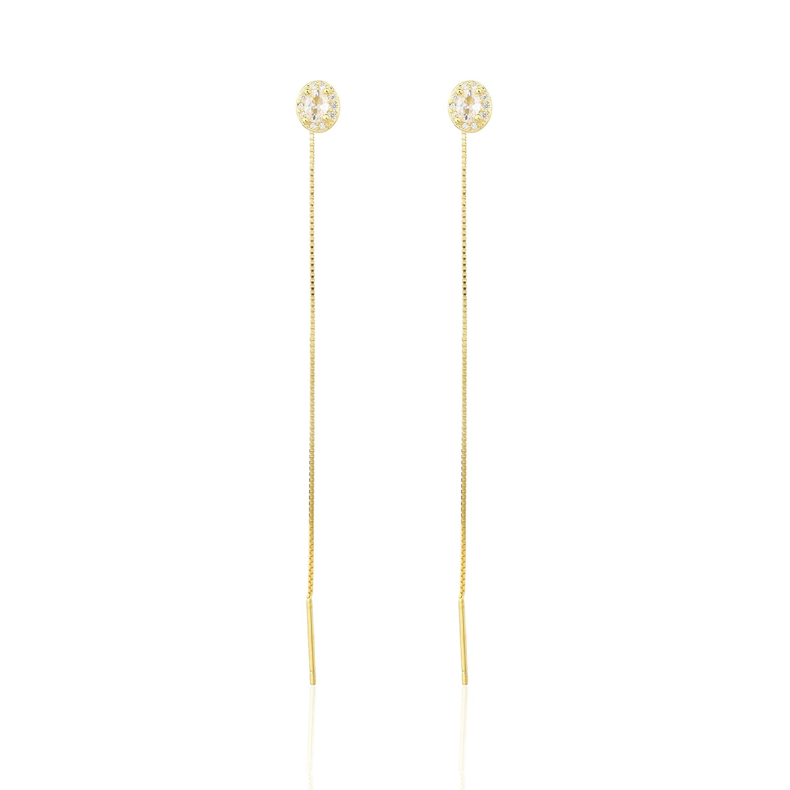 JVD Provlékací pozlacené náušnice SVLE3361XJ6GO00