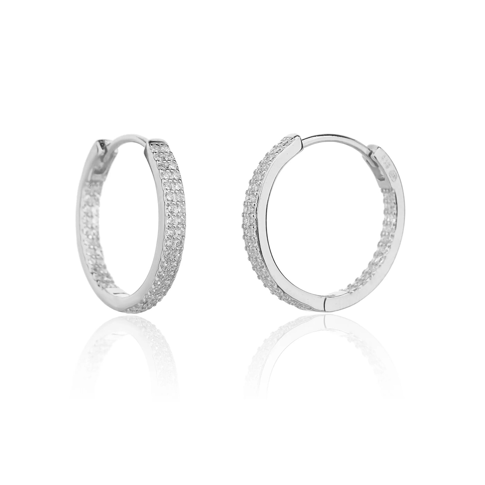 JVD Oslnivé kruhové náušnice se zirkony SVLE3376XJ6BI00