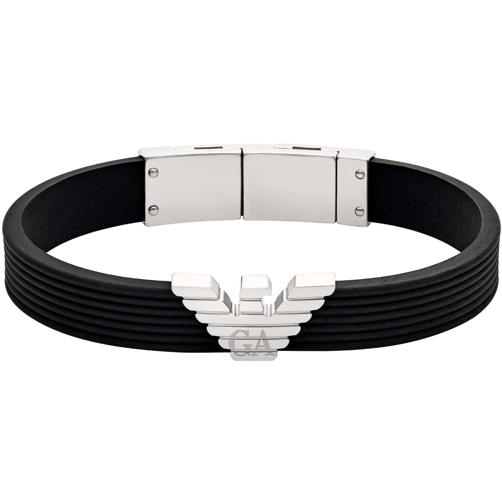 Emporio Armani Stylový pánský náramek Eagle Logo EGS3168040