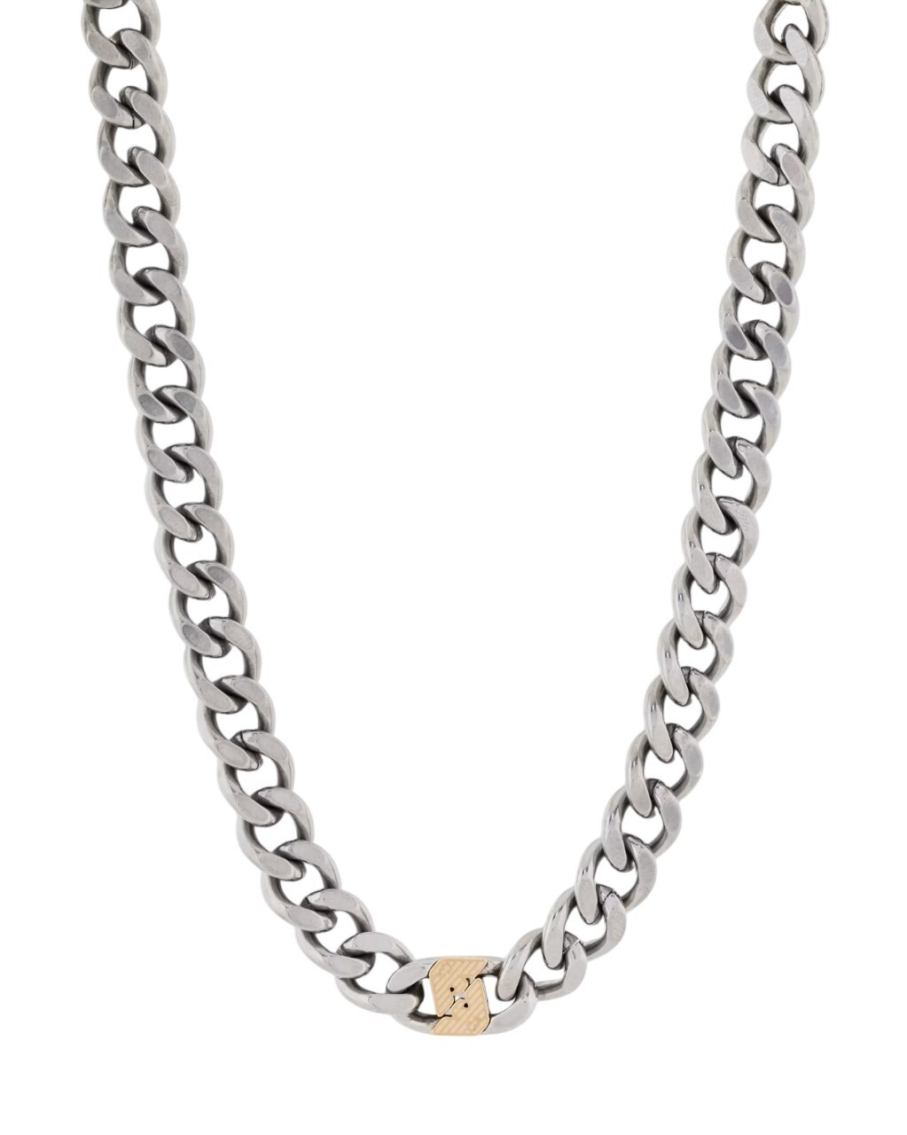 Emporio Armani Výrazný bicolor náhrdelník pro muže EGS3187040