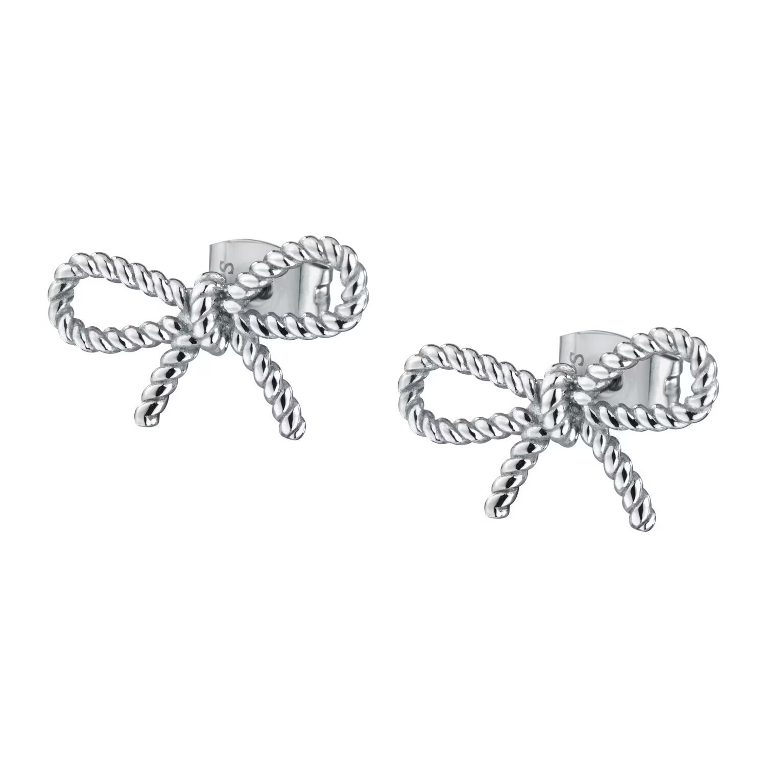 La Petite Story Něžné ocelové náušnice Mašličky Friendship LPS01ARR113