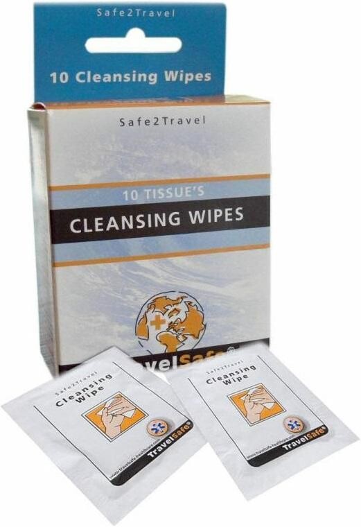 TravelSafe antibakteriální ubrousky Cleansing Wipes