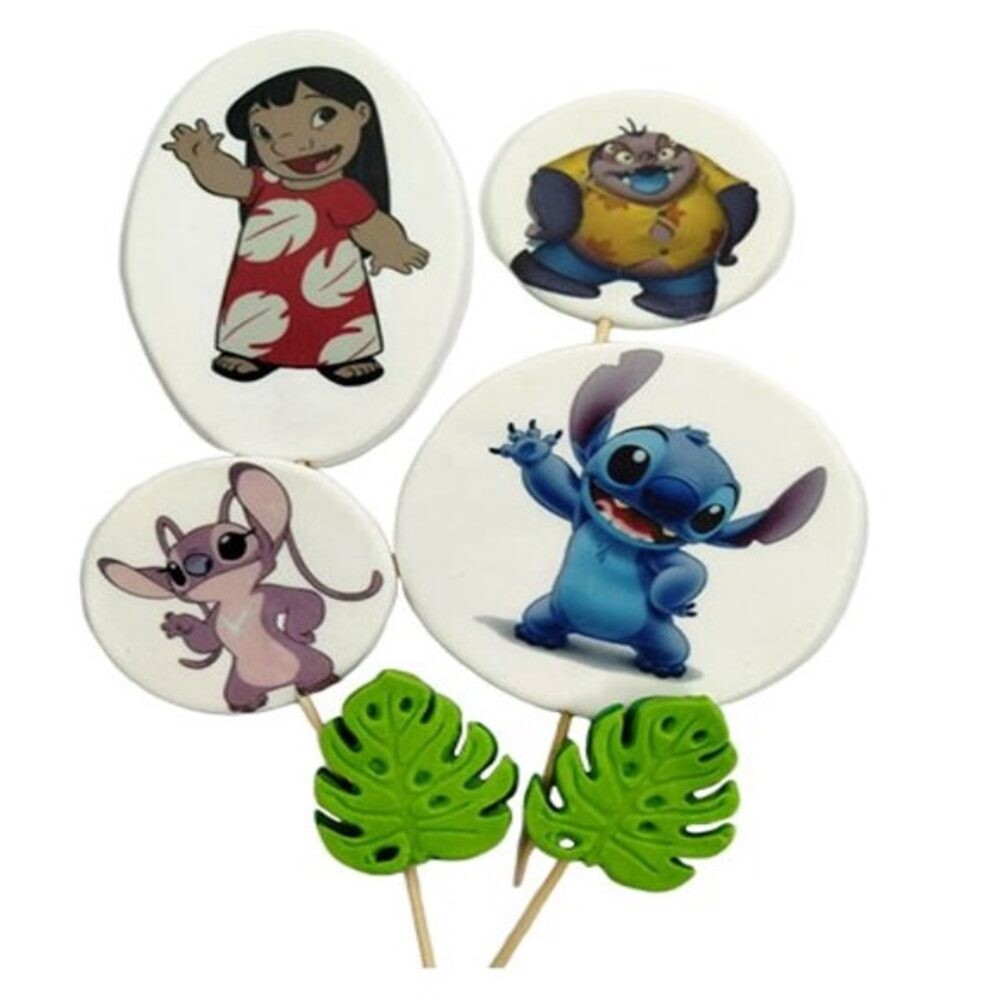 Cukrová dekorace na dort Lilo & Stitch - K-Decor