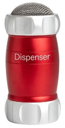 MARCATO moučenka/cukřenka na moučkový cukr Dispenser, 16 cm, červená DI-RSO