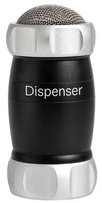 MARCATO moučenka/cukřenka na moučkový cukr Dispenser, 16 cm, černá DI-NER