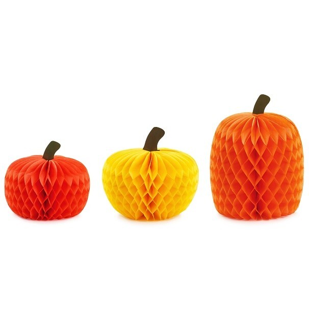 Dekorace papírová Dýně 3 ks