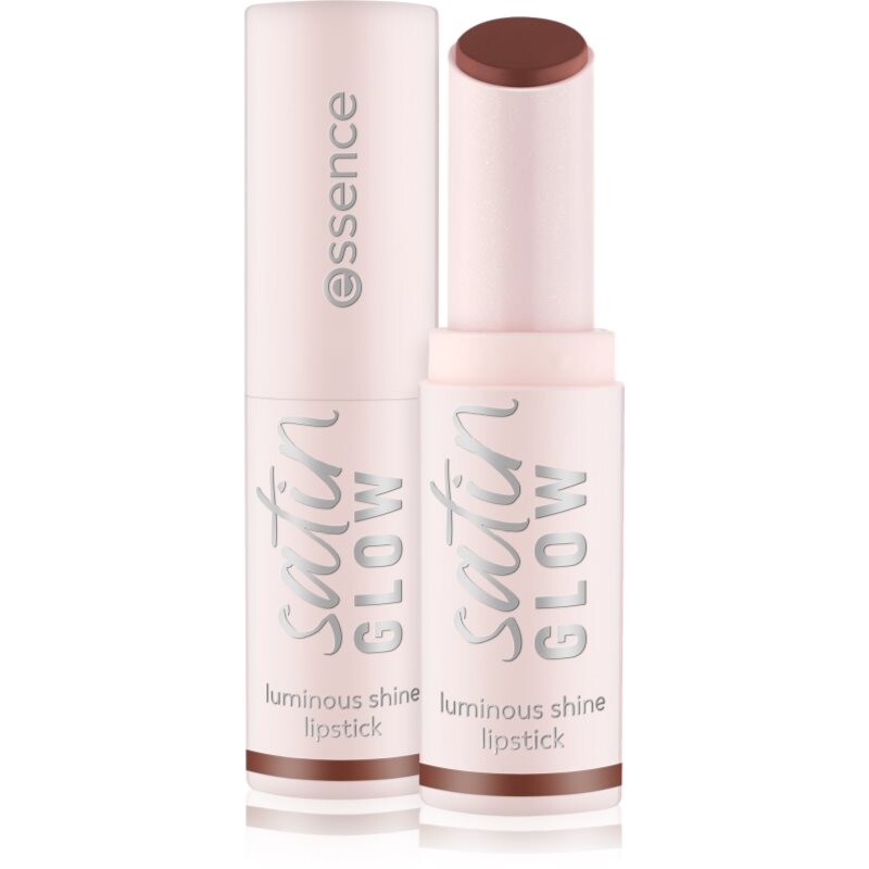 essence satin GLOW krémová rtěnka se saténovým finišem odstín 06 Deja-brew 3.5 g