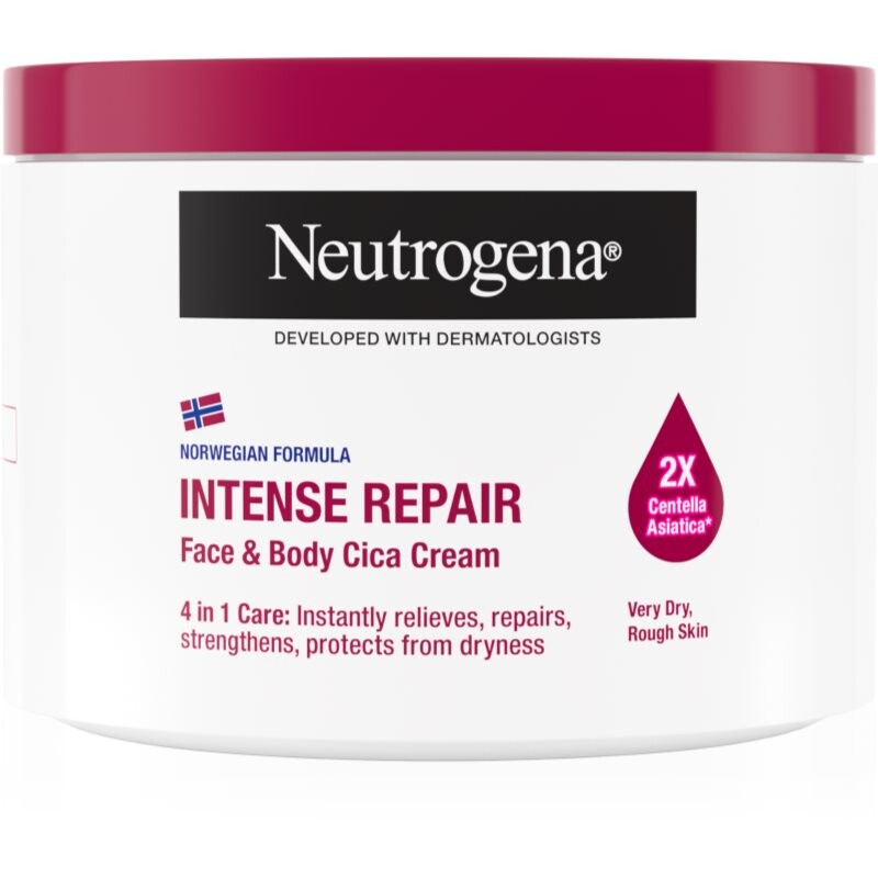 Neutrogena Intense Repair Cica pečující tělový krém pro suchou pokožku 400 ml