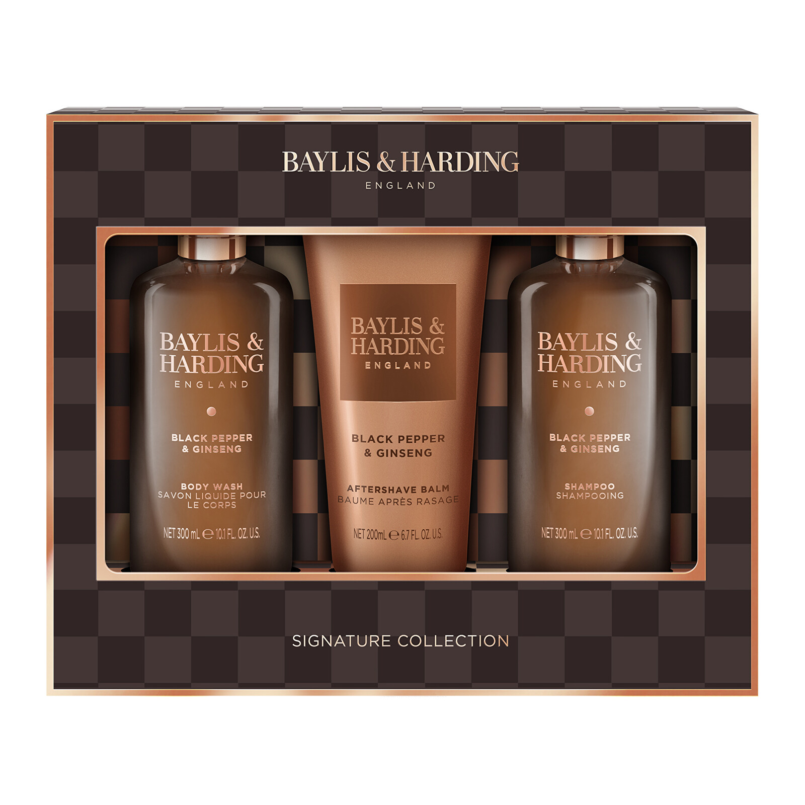 Baylis & Harding Dárková sada péče pro muže Černý pepř & Ženšen 3 ks