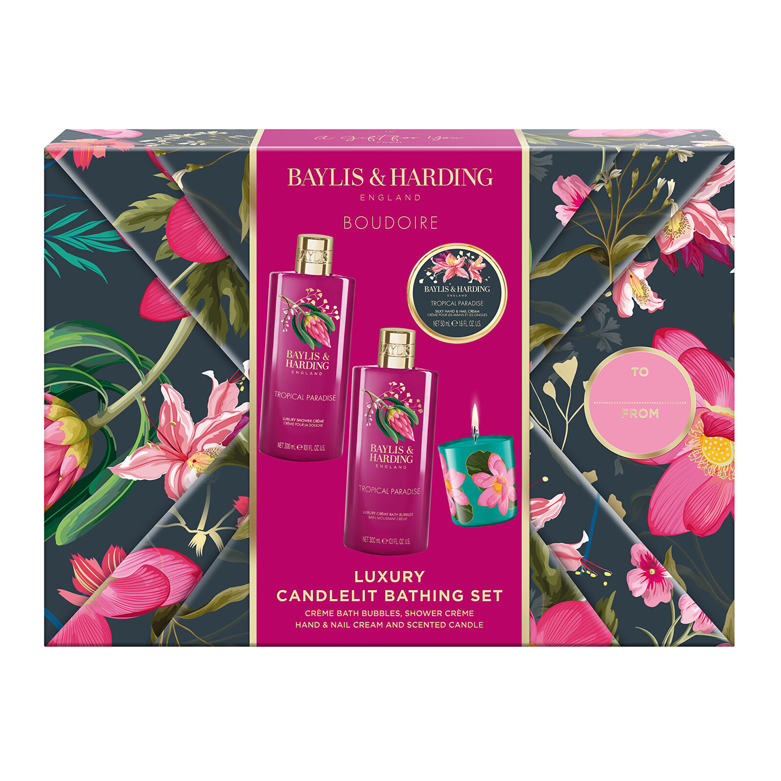 Baylis & Harding Dárková sada péče o tělo Boudoire - Tropical Paradise Gift Set 4 ks