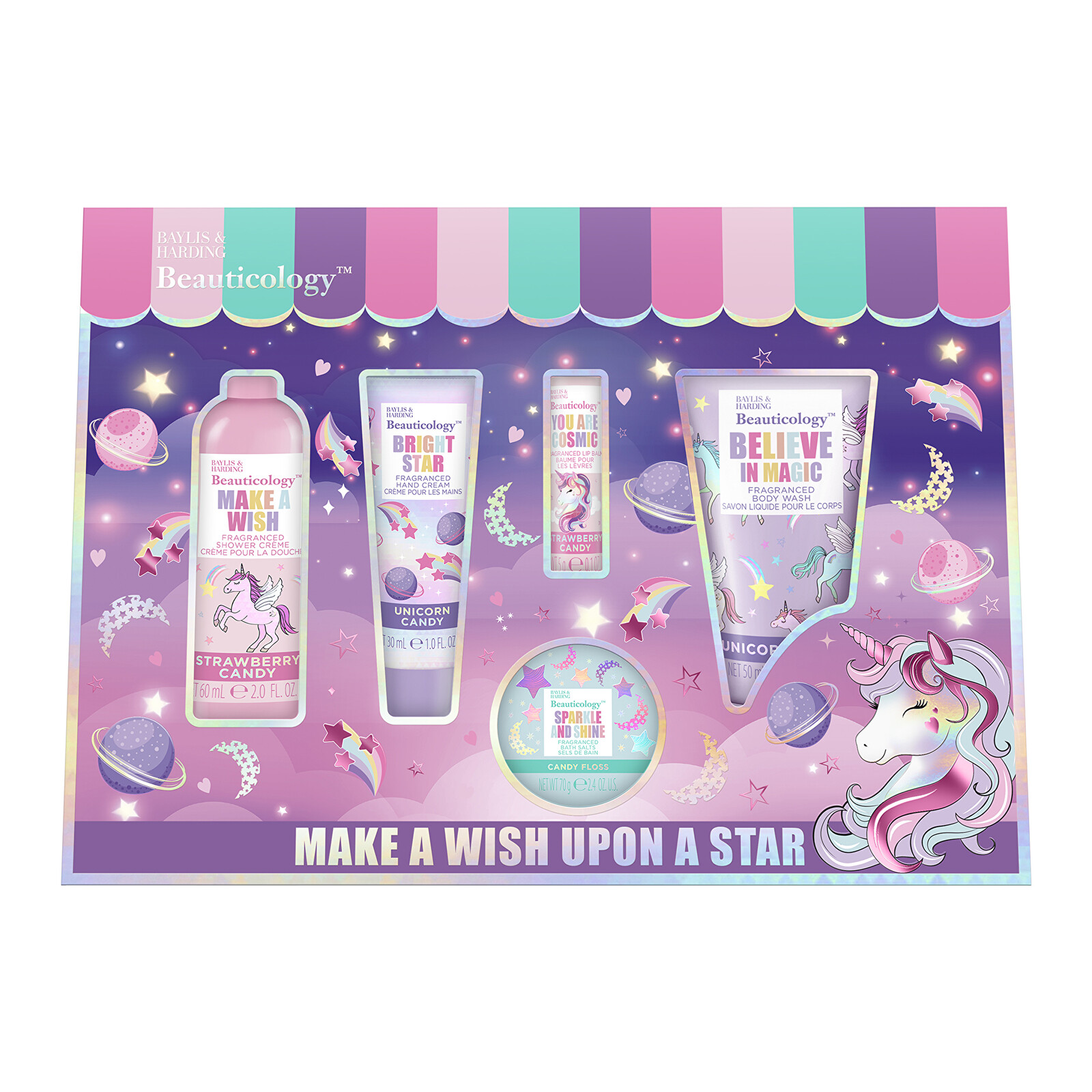 Baylis & Harding Dárková sada Jednorožec Set 5 ks