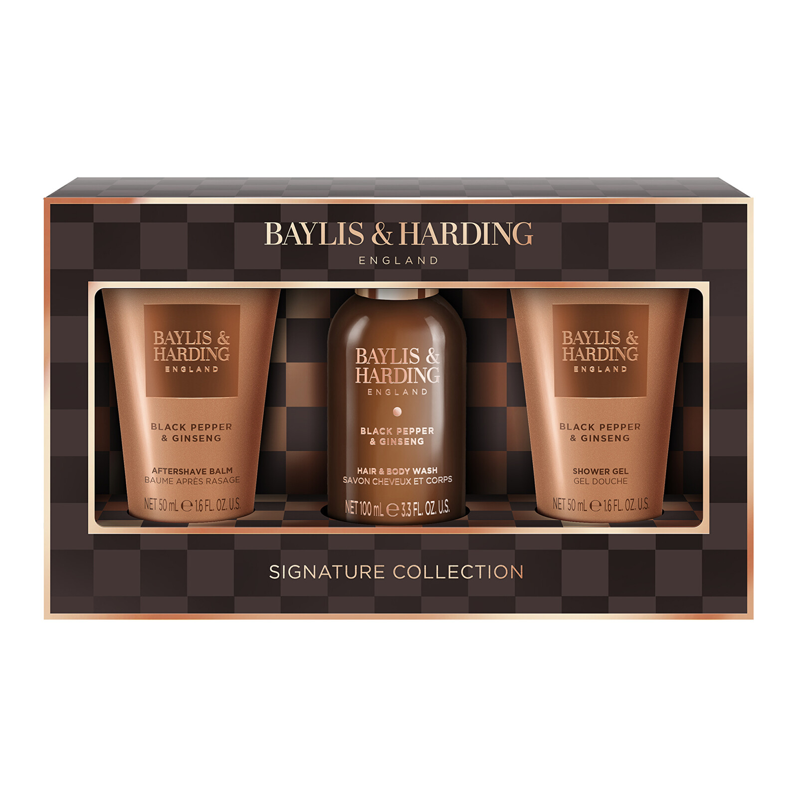 Baylis & Harding Dárková sada Černý pepř & Ženšen Set 3 ks
