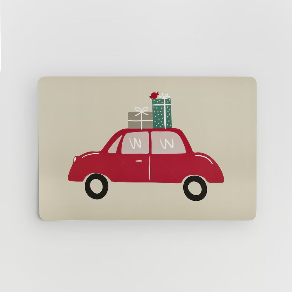 HOME & YOU Prostírání vánoční oboustranné 44 x 29 cm - béžová/tm. zelená