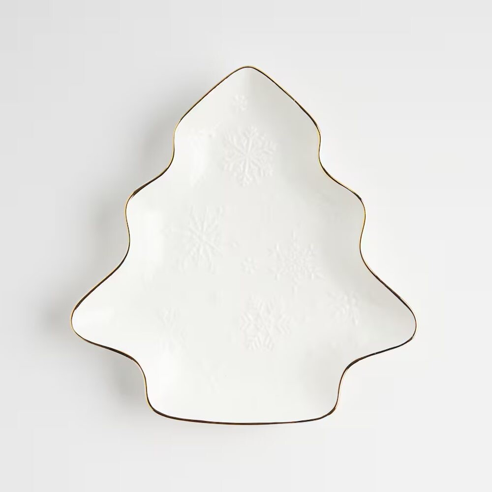 HOME & YOU Talíř stromek 25 cm - bílá