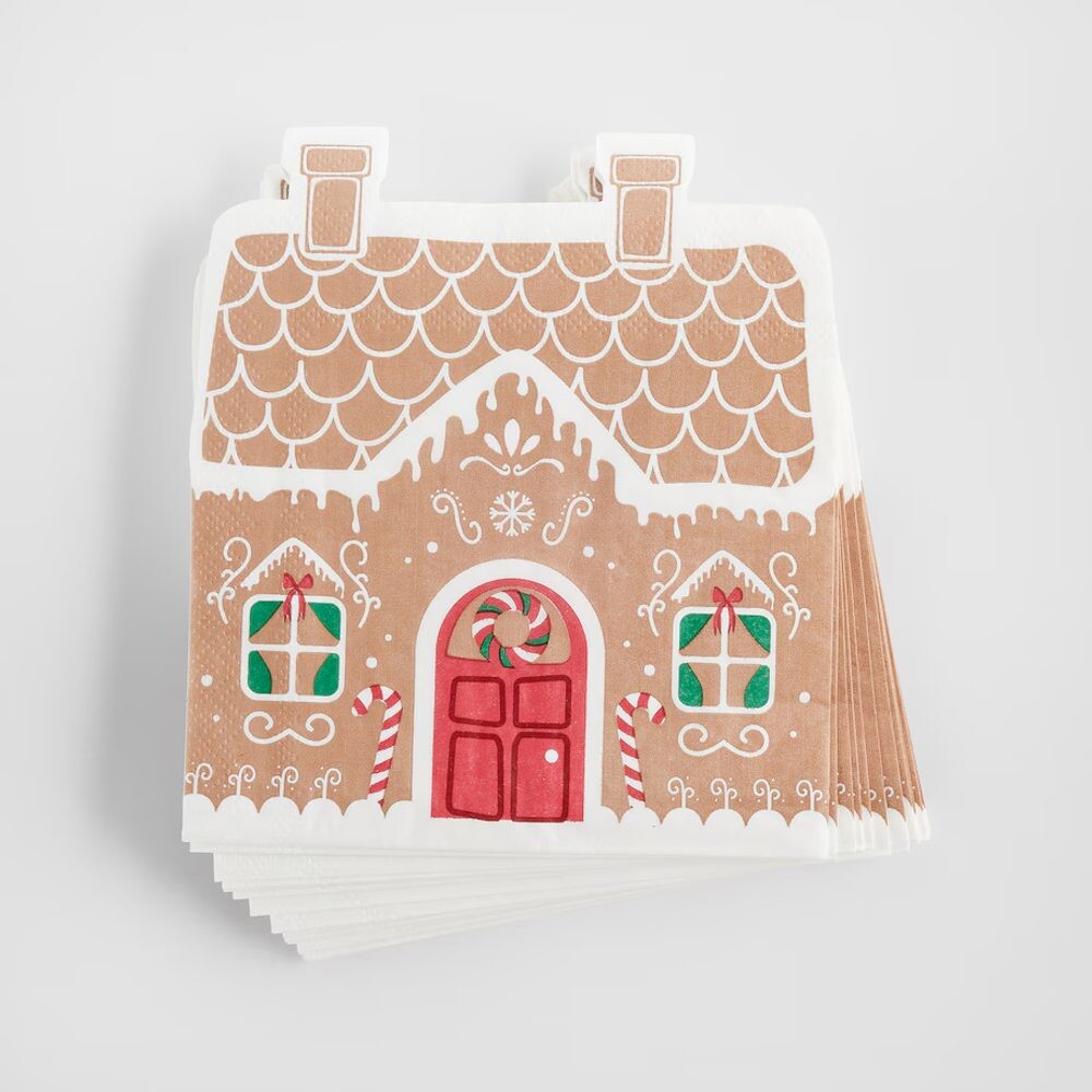 HOME & YOU Papírové ubrousky perníkový dům 20 ks
