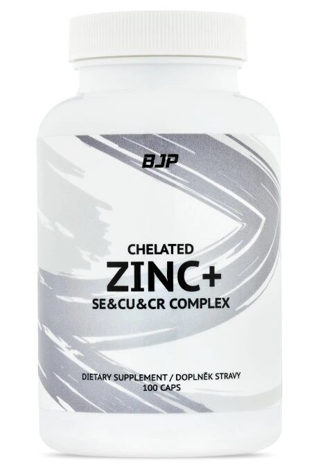 BJP Zinc + Chelated 100 kapslí, zinek, selen, měď, chrom a zázvor