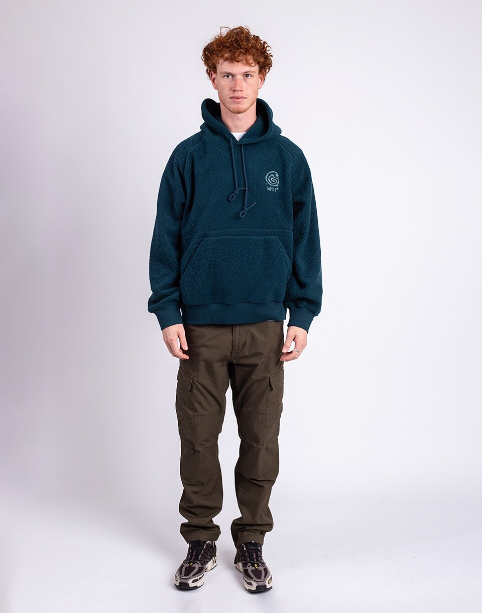 Carhartt WIP Hooded Helix Sweat Deep Lagoon/Silver Pine M