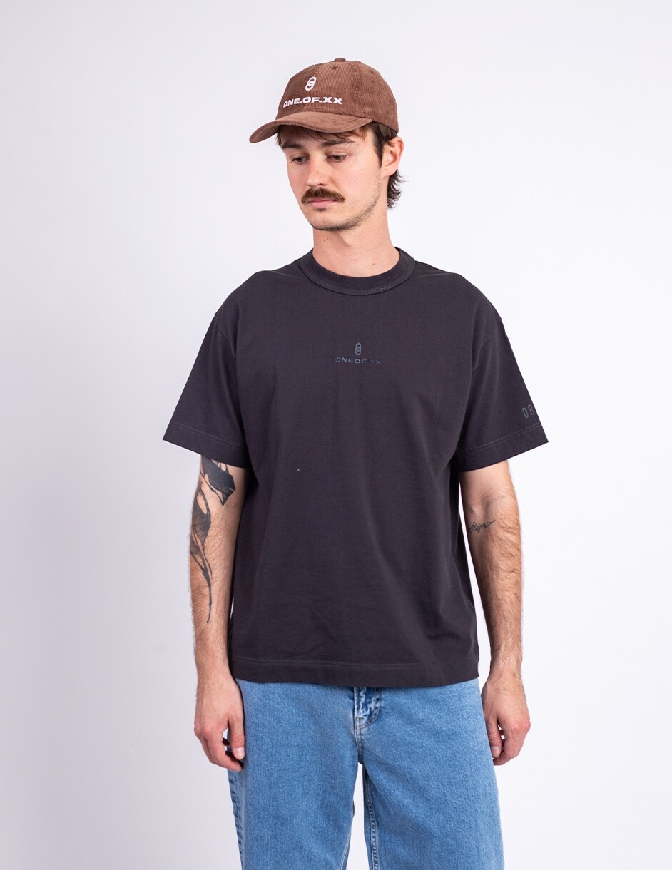 ONE OF XX Charcoal Black T-Shirt Burnt Charcoal S