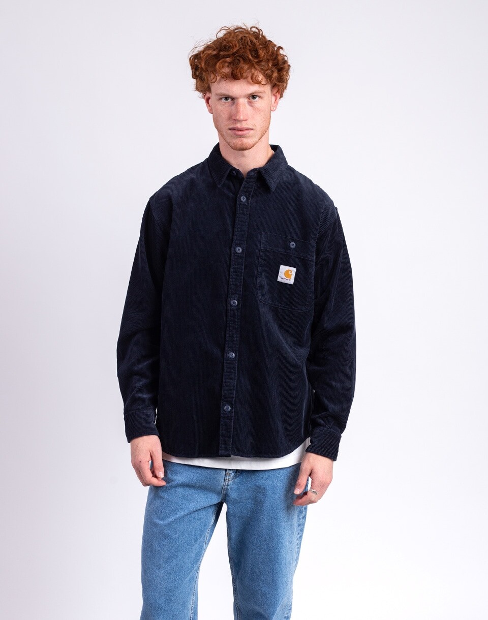 Carhartt WIP L/S Flint Shirt Deep Night L