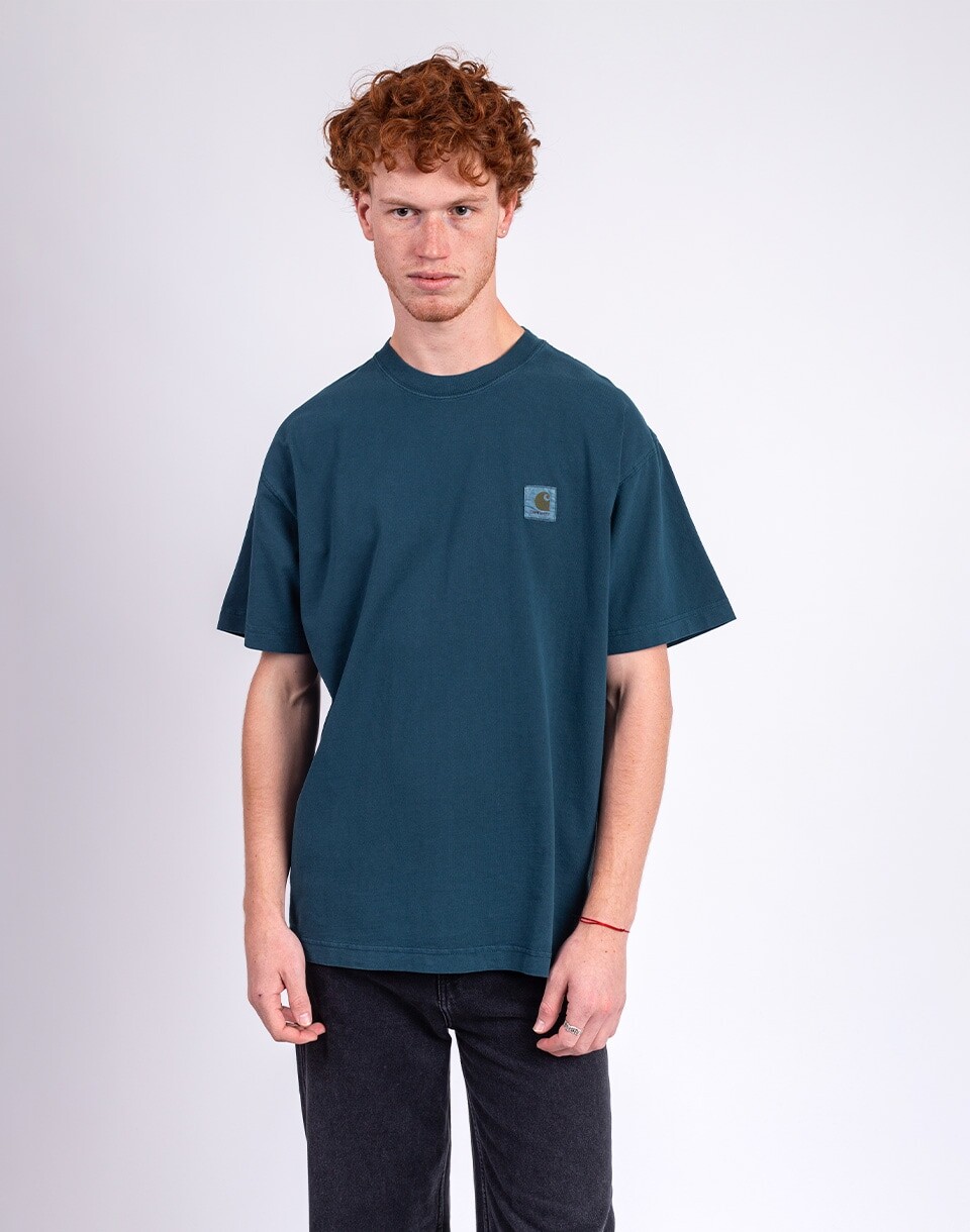 Carhartt WIP S/S Vista T-Shirt Deep Lagoon garment dyed M